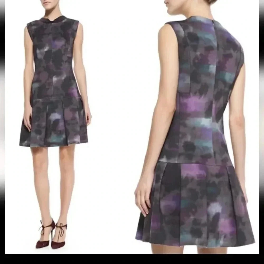 Rebecca Taylor Floral Haze Mock Neck Dress(2)